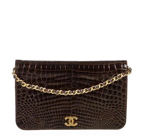 chanel crocodile skin handbag